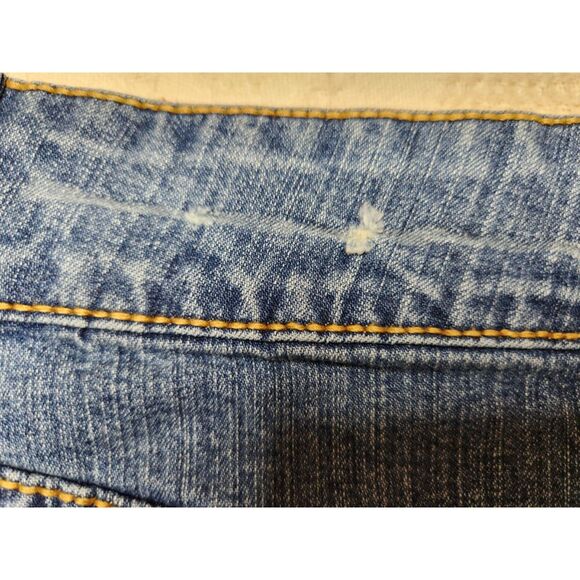 Vintage Y2K Tommy Hilfiger Mini Denim Jeans Skirt Flag Logo Sz. 4 Cotton Preppy - Picture 6 of 8